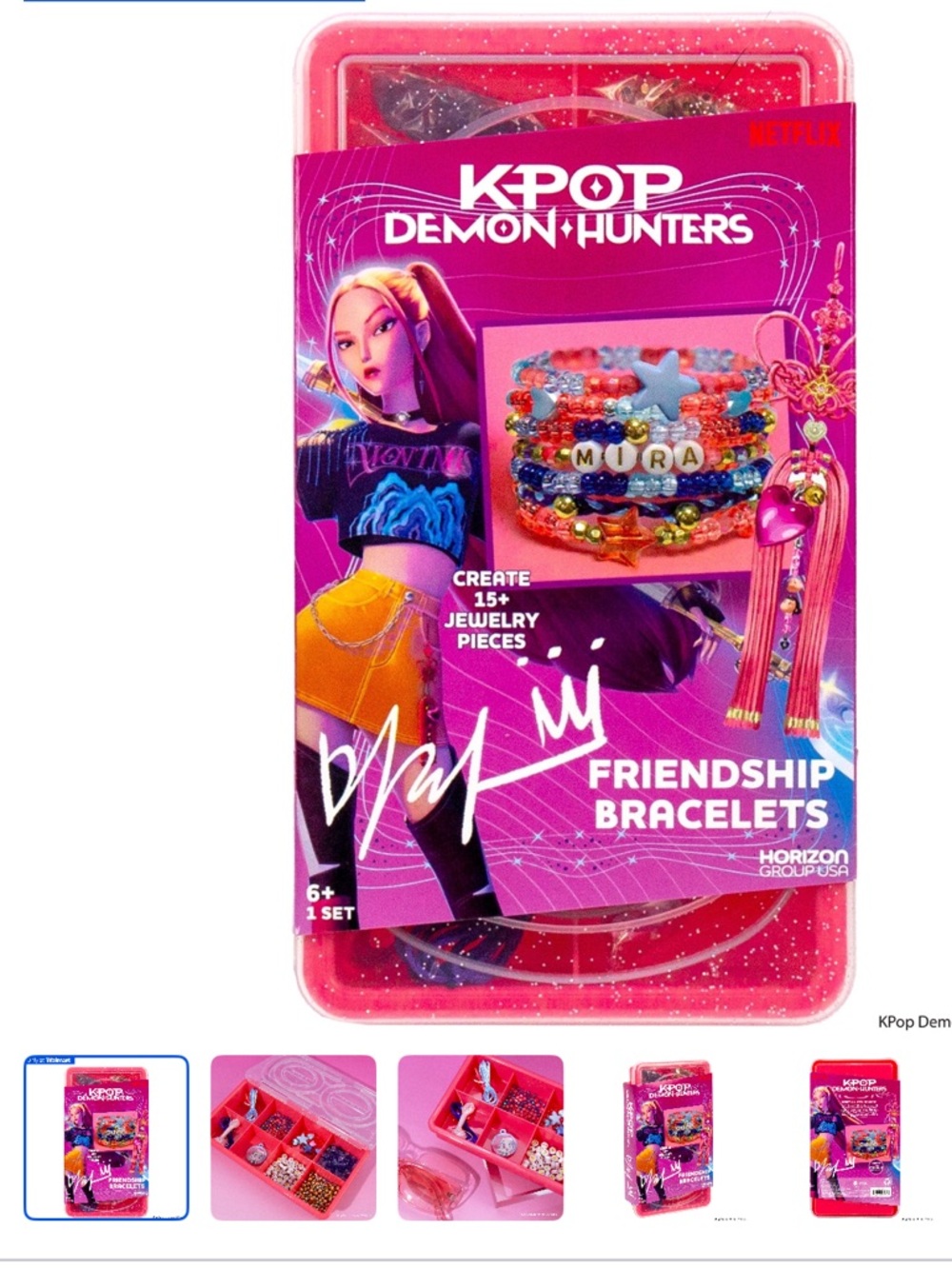 NWT New 4 KPop Demon Hunters Mira Friendship Bracelets Kits - Party favors